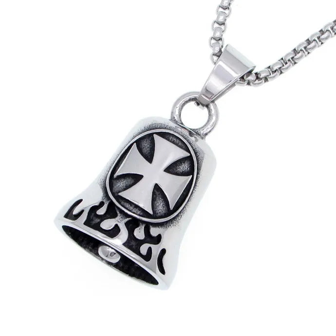 🌟 Colgante Alas de Arcángel Miguel Punk - Joyería para Hombres con Estilo Biker 🏍️✨