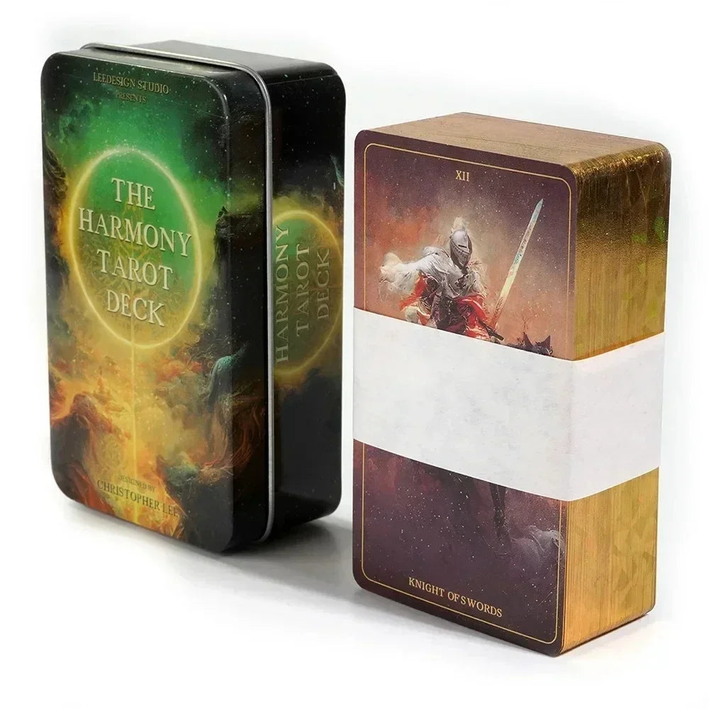 Tarot Oculto Luna Lapin Sueños Lúcidos – 78 Cartas Del Toro para Principiantes con Guía y Caja Metálica 🔮✨