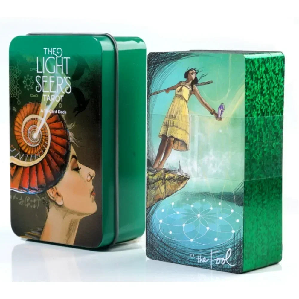 Tarot Oculto Luna Lapin Sueños Lúcidos – 78 Cartas Del Toro para Principiantes con Guía y Caja Metálica 🔮✨