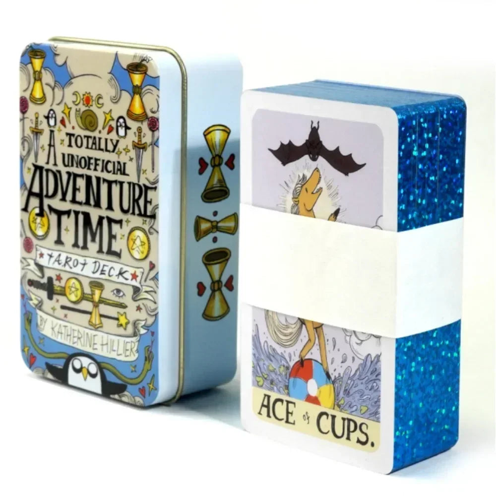 Tarot Oculto Luna Lapin Sueños Lúcidos – 78 Cartas Del Toro para Principiantes con Guía y Caja Metálica 🔮✨