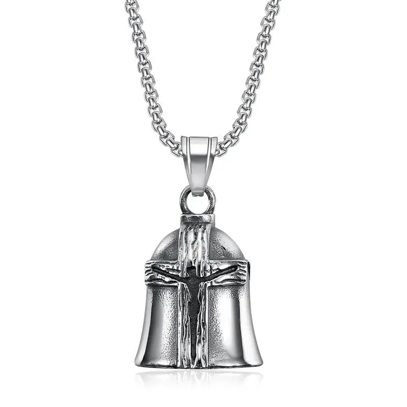 🌟 Colgante Alas de Arcángel Miguel Punk - Joyería para Hombres con Estilo Biker 🏍️✨