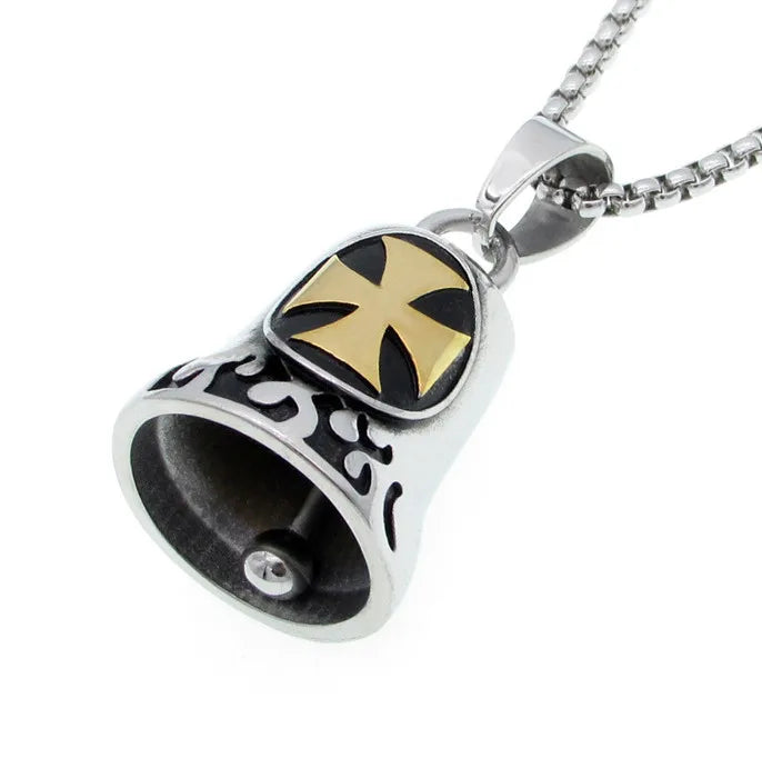 🌟 Colgante Alas de Arcángel Miguel Punk - Joyería para Hombres con Estilo Biker 🏍️✨