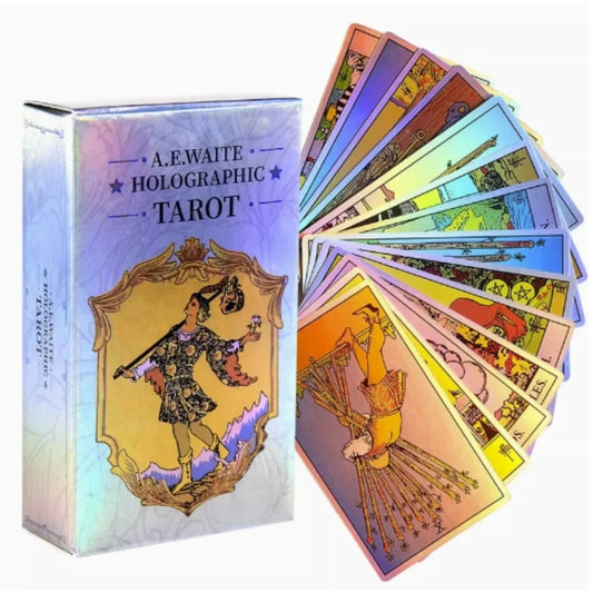 MagicSeer Rainbow Tarot - Cartas Holográficas con Libro para Principiantes y Juego de Mesa 🌈🔮