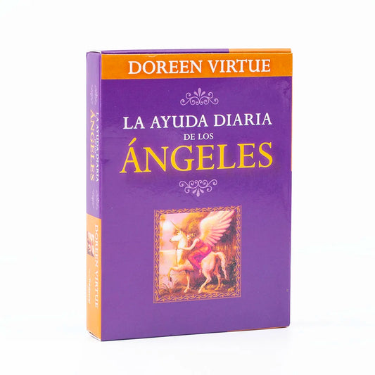 Tarot -Oráculo Guía Diaria de Tus Ángeles – 44 Cartas en Español para Adivinación y Conexión Espiritual 🌟🔮