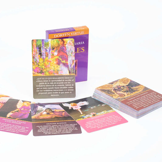 Tarot -Oráculo Guía Diaria de Tus Ángeles – 44 Cartas en Español para Adivinación y Conexión Espiritual 🌟🔮