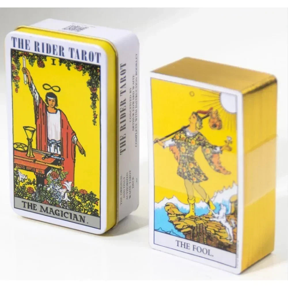 Tarot Oculto Luna Lapin Sueños Lúcidos – 78 Cartas Del Toro para Principiantes con Guía y Caja Metálica 🔮✨